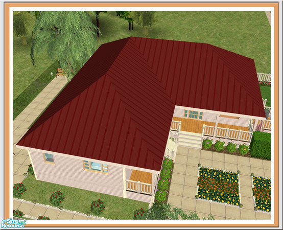 Sims 2 — Prima Red Roof by Shakeshaft — Part of a new set of build items in a European style, including Windows and Doors