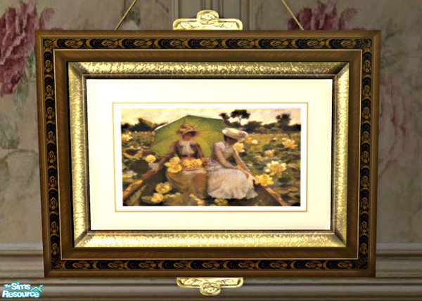 Sims 2 — Caher bedroom Painting 2 by lisa9999 — Victorian girls enjoying an afternoon.