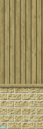 Sims 2 — Studio K Vertical Wood & Light Block - Dark Sand by StudioKhagerks — 