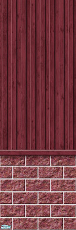 Sims 2 — Studio K Vertical Wood & Light Block - Burgundy by StudioKhagerks — 
