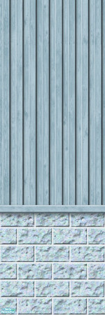 Sims 2 — Studio K Vertical Wood & Light Block - Winter by StudioKhagerks — 