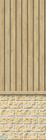 Sims 2 — Studio K Vertical Wood & Light Block - True Taupe by StudioKhagerks — 