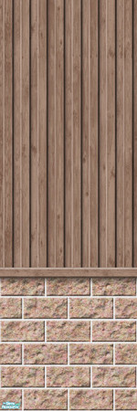Sims 2 — Studio K Vertical Wood & Light Block - Mushroom by StudioKhagerks — 