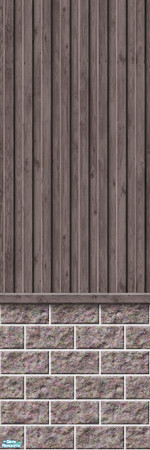 Sims 2 — Studio K Vertical Wood & Light Block - Plum Brown by StudioKhagerks — 