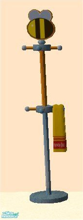 Sims 2 — tams tc 125 set - Decor Hanger For Tc 125 by tambriah — wood top with blue jean patterned bottom created by: