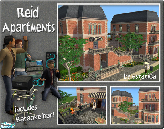 Sims 2 — Reid Apartments by estatica — These apartments were made for your bachelor sims looking for room mates. In this