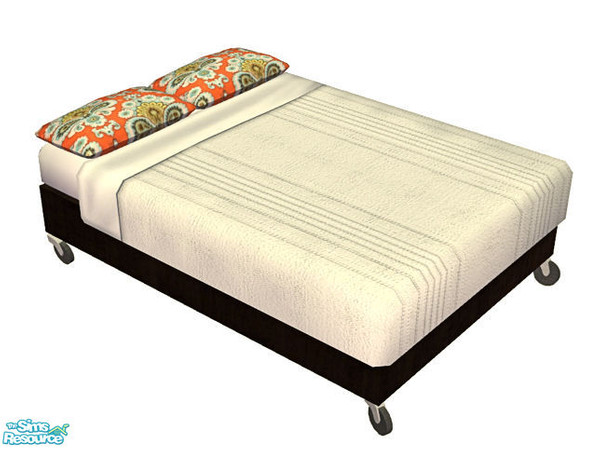 Sims 2 — Mix & Match Bedroom: 2 - Bed in Oldwood by ~Monica~ — ;)