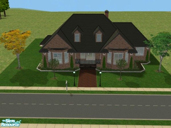 Sims 2 — Valley Charm by kiaorajules — A two bedroom brick home with two bedrooms. Ensuite to main bedroom with