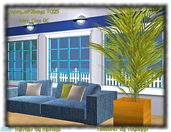 Sims 2 — TC-125 Idea One Living Room RC by mom_of2boyz — Another set for texture challenge 125. Mesh set by Murano.