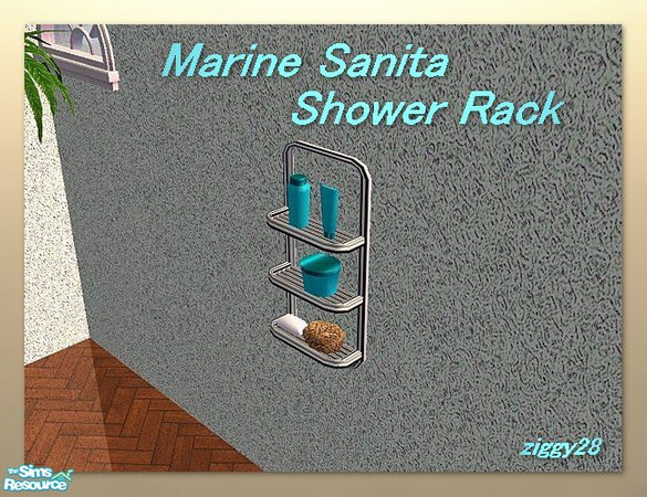 Sims 2 — Marine Sanita Shower Rack by ziggy28 — Shower rack