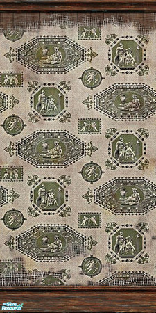 Sims 2 — Rank Wall Coverings - Colosseum Wallpaper by Padre — A collection of the most rancid looking wallpapers to