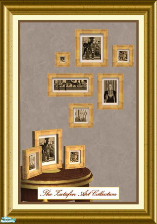 Sims 2 — Zutafen Art Collection - Elut Zutafen Collection 06 by Elut — Family Photos Uses Maxis: \"Collage in Black