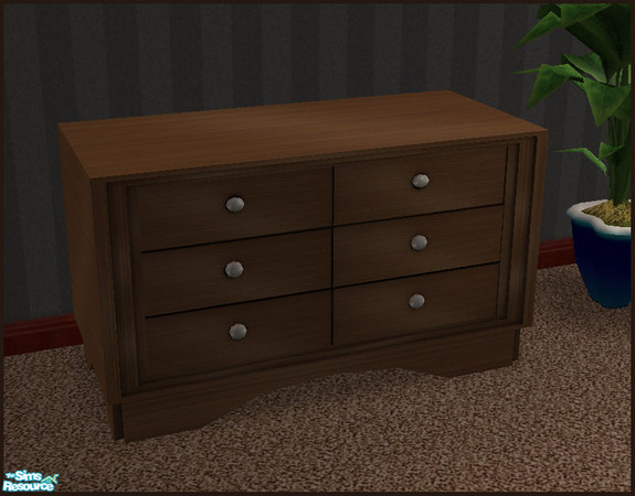 Sims 2 — Portman Bedroom - Dresser 2 by sim_man123 — Part of my Portman Bedroom. Requires end table for texture, fully