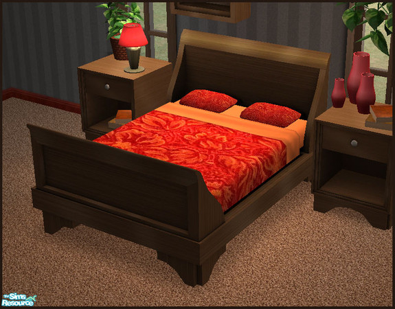 Sims 2 — Portman Bedroom - Double Bed by sim_man123 — Double Bed from my Portman Bedroom. Bedding by Ebolug - not