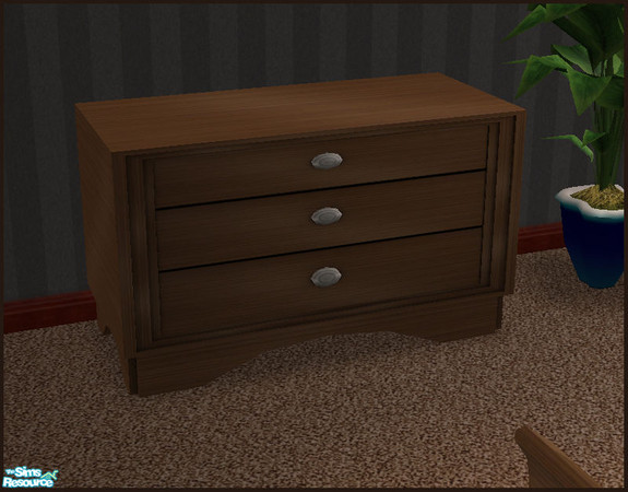 Sims 2 — Portman Bedroom - Dresser 1 by sim_man123 — Part of my Portman Bedroom. Requires end table for texture, fully