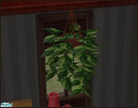 Sims 2 — Portman Bedroom - Hanging Plant by sim_man123 — Part of my Portman Bedroom set. Requires the Table Plant for