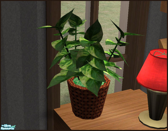 Sims 2 — Portman Bedroom - Table Plant by sim_man123 — Part of my Portman Bedroom. This file is required for the hanging