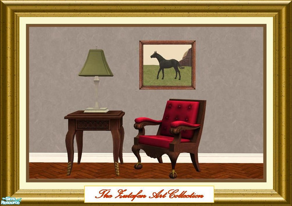 Sims 2 — Zutafen Art Collection - Elut Zutafen Collection 12 by Elut — \"Black Stallion\" Used Maxis: