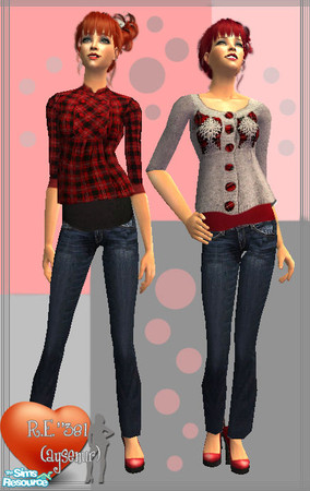 Sims 2 — Set  -11- by ResidentEvil381 — 2 New Outfits, enjoy them :)