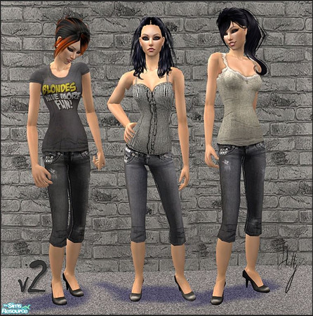 Sims 2 — Str.s V2 by *Holly — Mesh by Gelydh [Meshes > page 7 > AF_PinUpCapris]