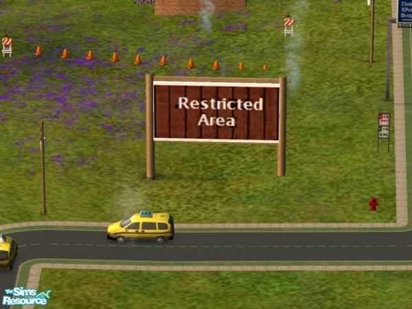 2 — Restricted Area Sign by Madisim — This file has been updated. If you previously downloaded this item please