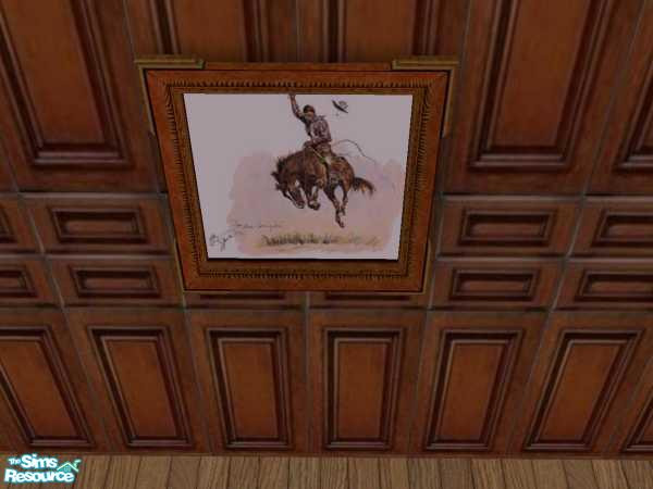 2 — Bronco Ride 2 by Madisim — Located in the 'Red vs Blue' Oil painting pic area!