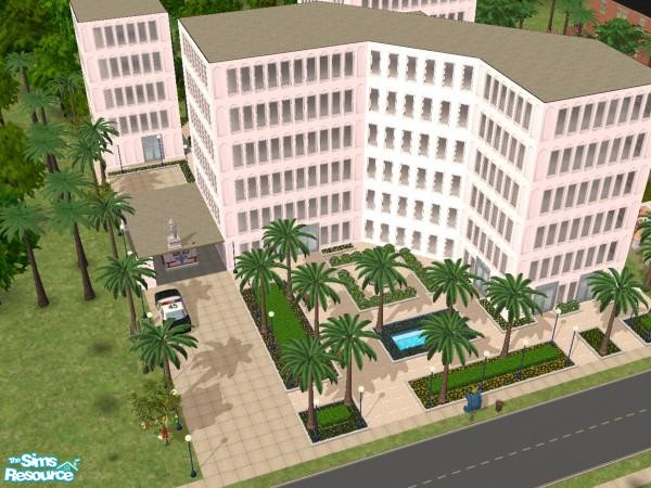 2 — Madison Shores Lot 71 by Madisim — The Medical Center Complex. Two skyways connect to the Physician's Tower. Lap