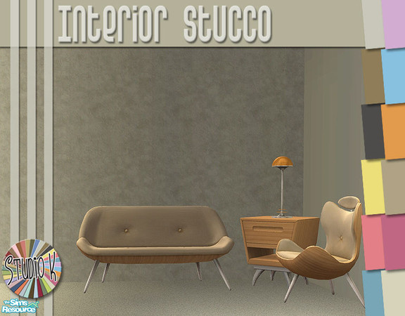 Sims 2 — Studio K Interior Stucco_02 by StudioKhagerks — 