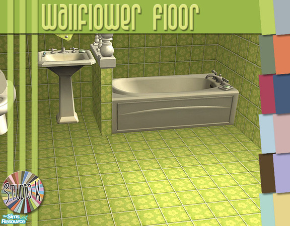 Sims 2 — Studio K Wallflower Floors_03 by StudioKhagerks — 