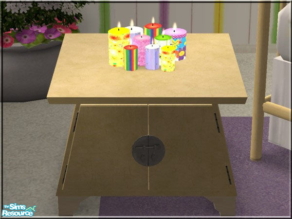 Sims 2 — Pupanunu Floral Bedroom Set - Candles by VictoriaGrace — Recolors of DOT\'s Spring Candles