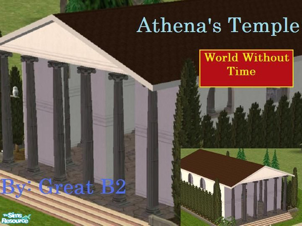Sims 2 — Athena\'s Temple by great  b2 — Athena the goddess of Intelligence and war. Her apostle is the owl the bird of
