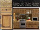 Sims 2 — Rustic Gold Recolor :Divine Kitchen: by carrie8abug — This is a recolor of the master file for Simtomatic\'s