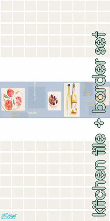 Sims 2 — Kitchen Tile Collection - Blue by Odey92 — A Beautiful kitchen tile set, there will be a bathroom set to match
