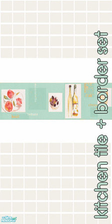 Sims 2 — Kitchen Tile Collection - Green by Odey92 — A Beautiful kitchen tile set, there will be a bathroom set to match