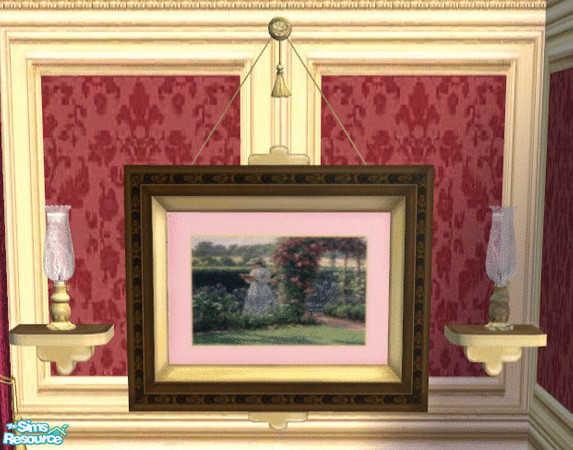 Sims 2 — Valentine Tea Room Painting 2 by lisa9999 — A walk in the garden.