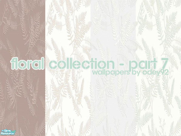 Sims 2 — The Floral Collection 7 by Odey92 — The much loved Floral collection continues with the 7th Edition, let me know