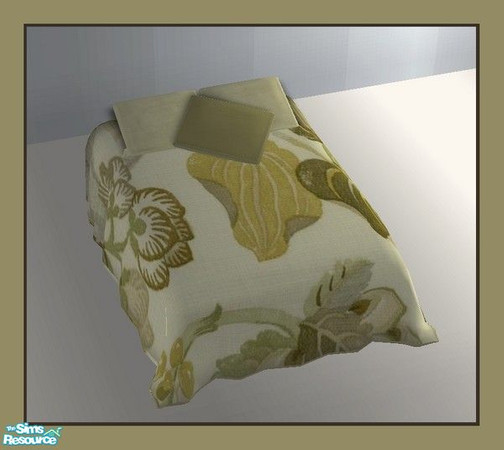 Sims 2 — Merel Bedroom decobedding by Angela — A nice wooden bedroom with Greenish accentcolours, hopefully your sims can