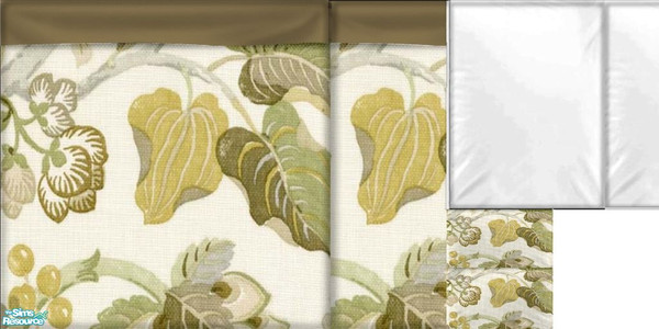 Sims 2 — Merel Bedroom Recoloured Maxis Bedding by Angela — A nice wooden bedroom with Greenish accentcolours, hopefully