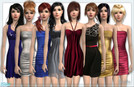 Sims 2 — Short Prom Dresses by Siluetta — Cute and stylish gowns or your teens.