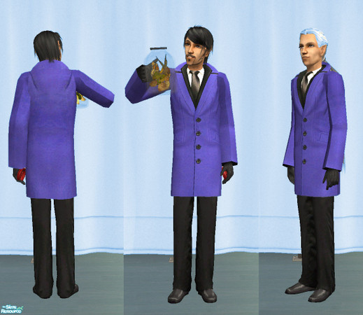 Sims 2 —  by Tanchi — Modern and fashion coat in formal style for adult, young adult and seniors 