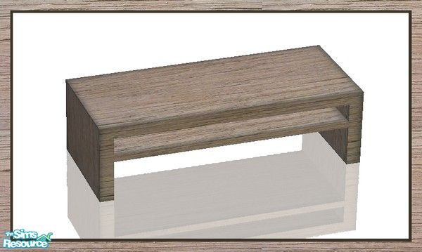 Sims 2 — Nikki Loft Old Recolour Coffeetable by Angela — Today i bring you an Old wood recolour of my Nikki\'s Loft