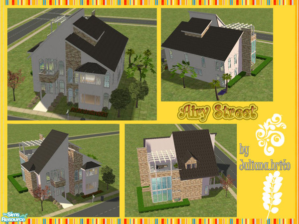 Sims 2 — Airy  by juliana.brito — Airy house is a small lot, I think that is 2x2, but it\'s a great house for a small