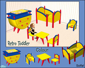 Sims 2 — Retro Toddler Colour by solfal — New colours for my retro toddler things. You will find more matching items