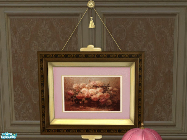 Sims 2 — Romantic Dining Room Painting 2 by lisa9999 — Light pink roses.