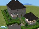 Sims 2 — Suburbia by 1Venus4ever — downst.entree, stairs, hall, kitchen anex diner, living and toilet.Upst. landing big