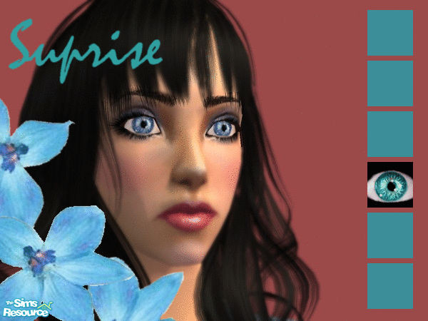 Sims 2 — Surprise Eyes Aqua by cinderellimouse — Sparkling aqua eyes for your simmies!