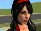 Sims 2 — Red mascara by myannarose — Radical red mascara for your sims.