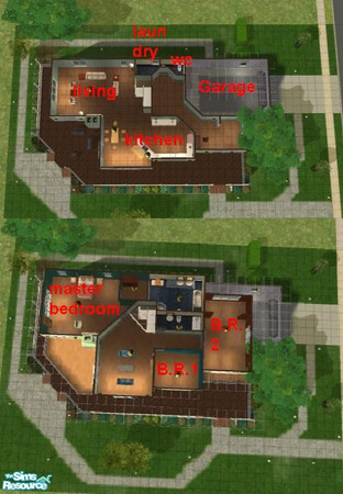 Sims 2 —  by phebe_2004 — This is the 1st house of a collection of American House. CC:
