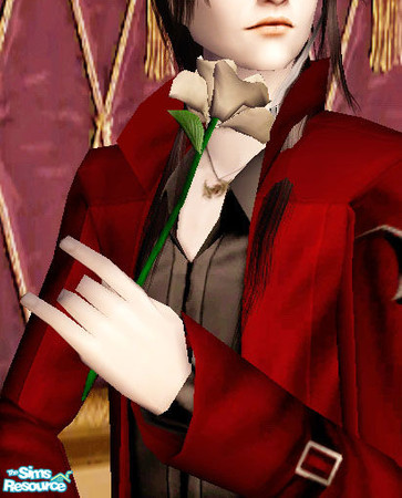 Sims 2 — Fleur du Mal - Left - White by Daislia — Rose wear as LEFT hand accessories, for both gender, Teens and up. Add