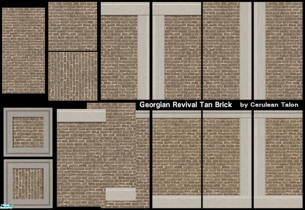 Sims 2 — Georgian Revival Set by Cerulean Talon — This set of wallpapers and floors gives you a wide variety that will